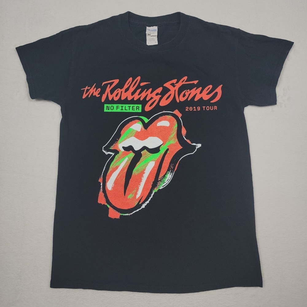 Rolling Stones No Filter 2019 Tour Shirt Mens Small Black Band Concert Graphic